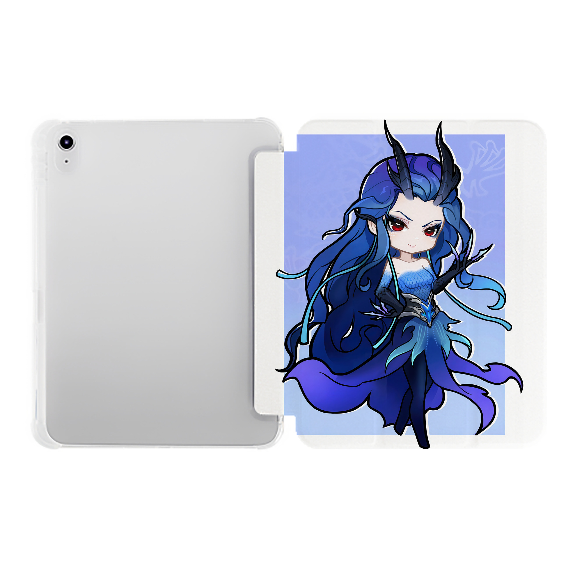 （画像用） Ne Zha 2 ナタ 魔童の大暴れ IPad ケース ペン収納付き 三つ折りスタンド PUレザー×シリコン 対応機種9.5/10.5/10.9インチ